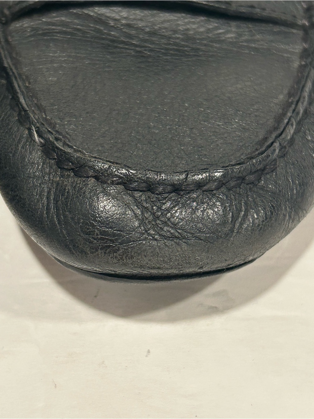 Coach Fredrica Leather Black Pebble Flat Soft Loafers Size 6.5B Driving Shoes - Picture 12 of 13